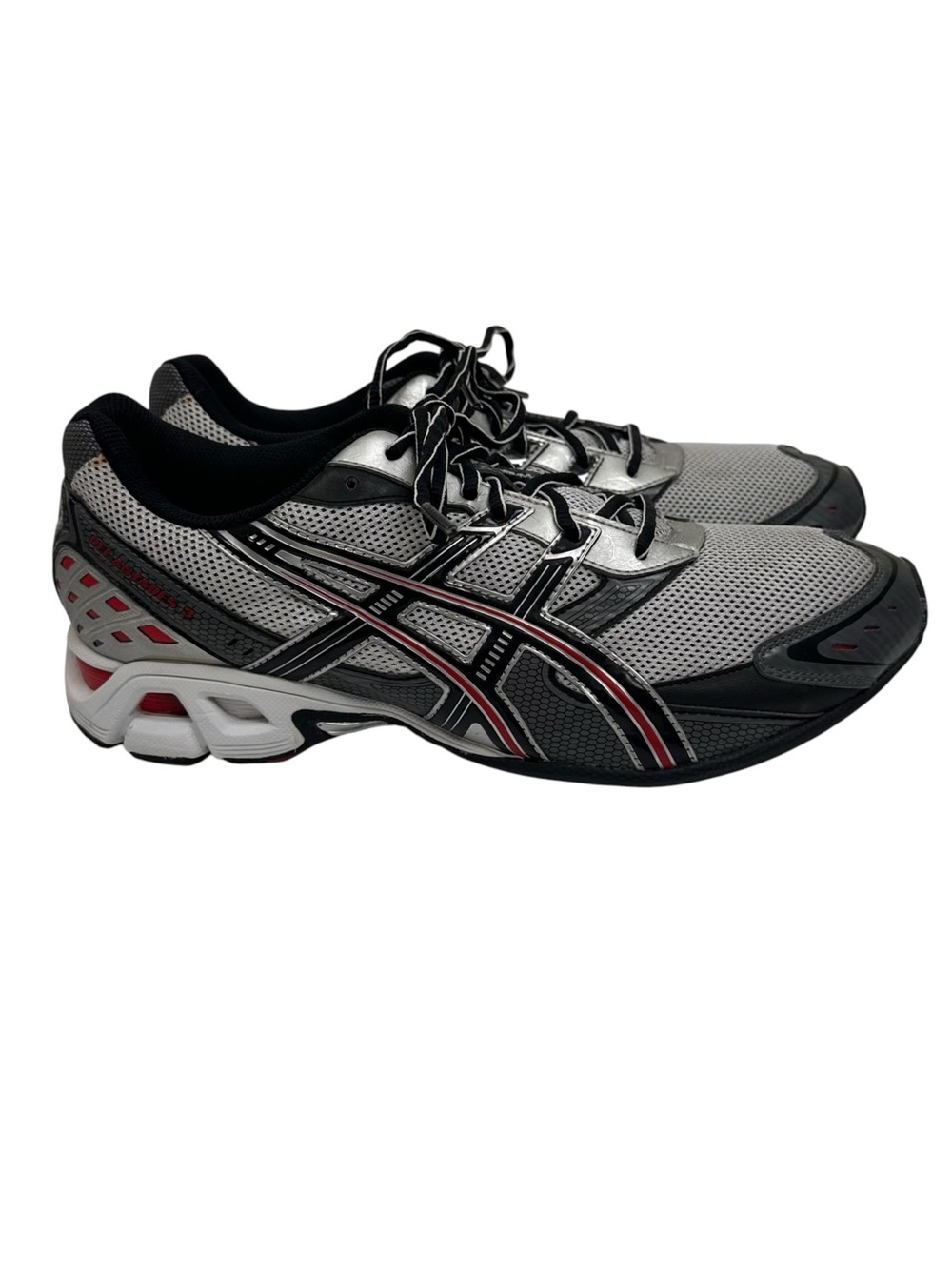 Asics Men’s Antaras 3 Athletic Running Sneakers Silver Black Red Size 10.5
